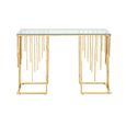 Owen Console Table - Tempered Glass and Gold
