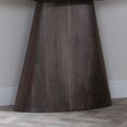 Palma Walnut Oval Console Table