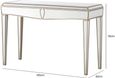 Pristina Console Table - Champagne Mirrored