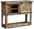 Renwal Works Industrial Style Wooden 110cm Console Table