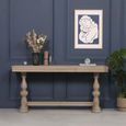 Rustic Wood Console Table - 1 Drawer - Large