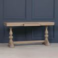 Rustic Wood Console Table - 1 Drawer - Large