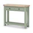 Salcombe Console Table - 2 Drawer - Sage Oak