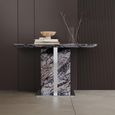 Saronno Grey Marble Console Table