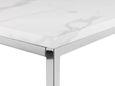 Scala Console Table - 100cm - White Marble Effect and Chrome