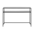 Seaford Console Table - Black Melamine and Metal