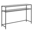 Seaford Console Table - Black Melamine and Metal