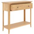 Selene Oak 1 Drawer Console Table