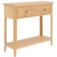 Selene Oak 1 Drawer Console Table