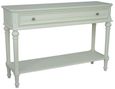 Solana French Lime White 1 Drawer Large Console Table