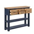 Splash Blue Hall Table - 4 Drawer