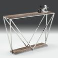 Spyder Console Table - Marble and Clear Glass - Variation Available