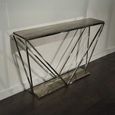 Spyder Console Table - Marble and Clear Glass - Variation Available