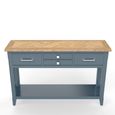 Signature Blue Console Table - 4 Drawer