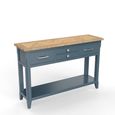 Signature Blue Console Table - 4 Drawer
