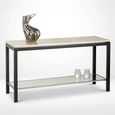 Stilo Console Table - Marble with Metal Base - Variation Available