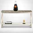Stilo Console Table - Marble with Metal Base - Variation Available