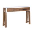 Trinity Reclaimed Wood & White Console Table - 2 Drawer
