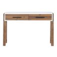Trinity Reclaimed Wood & White Console Table - 2 Drawer