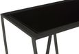 Trento Console Table - Black Glass