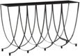 Trento Console Table - Black Glass