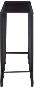 Trento Console Table - Black Glass