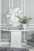 Turin White Marble Console Table