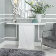Turin White Marble Console Table