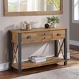 Urban Elegance Reclaimed Wood Console Table - 4 Drawer