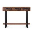 Valentia Artisan 3 Drawer Console Table - Acacia Wood