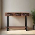 Valentia Artisan 3 Drawer Console Table - Acacia Wood
