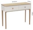 Marlow Console Table - 2 Drawer - Cashmere Oak
