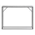 Vita Console Table - Grey Melamine