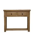 Deluxe Hall Table - 2 Drawer - Oak