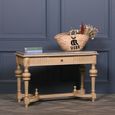 Console Table - Wood - Stone Top - 1 Drawer