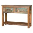 Zangird Console Table - 2 Drawer - Recycled Wood