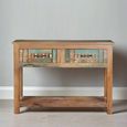 Zangird Console Table - 2 Drawer - Recycled Wood