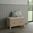 Modern Country Oak - Hallway Bench - 1 Drawer