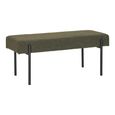 Clearance - Swindon Bench - Dark Green Boucle Fabric - A409