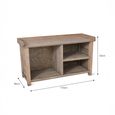 Aldsworth Welly Storage Bench Natural Wood