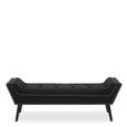 Alea Hall Bench - Black Fabric