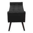 Alea Hall Bench - Black Fabric
