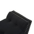 Alea Hall Bench - Black Fabric