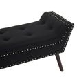 Alea Hall Bench - Black Fabric