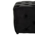 Alea Hall Bench - Black Velvet Fabric