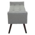 Alea Hall Bench - Grey Fabric