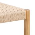 Alvin Off White Weaved Bench
