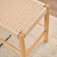 Alvin Hall Bench - Off White - Weaved