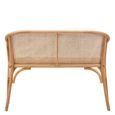 Cebu Bench - Natural Beech Wood with Beige Fabric