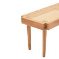 Cebu Bench - Natural Cane and Beech Wood